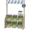 Little Helper Market Play Stand Play Kitchen , Olive Green - Play Kitchens - 1 - thumbnail