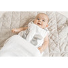 Non Weighted Tummy Sleeper Wearable Lovey Blanket, White and Gray - Blankets - 6