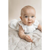 Non Weighted Tummy Sleeper Wearable Lovey Blanket, White and Gray - Blankets - 7