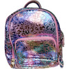 Iridescent Mini Backpack, Leopard - Backpacks - 1 - thumbnail