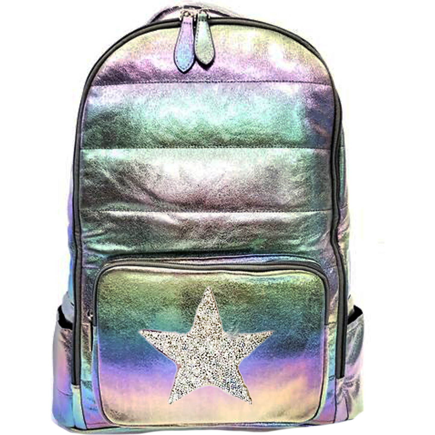 Bari Lynn Iridescent Backpack, Purple Star Maisonette