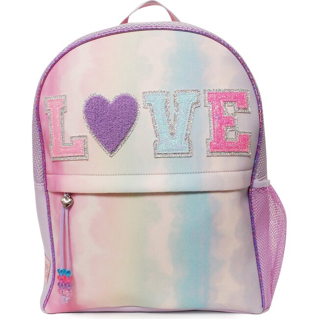 Tie Dye LOVE Backpack and Lunch Bag Set, Lavender - Backpacks - 2