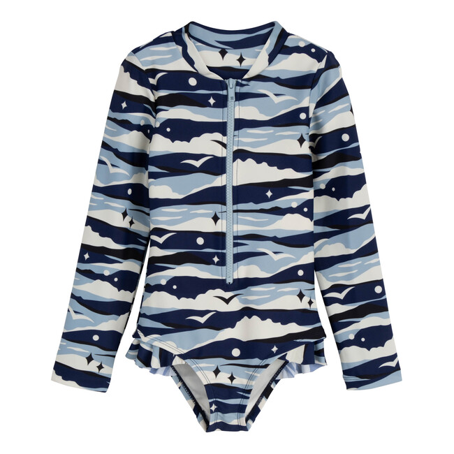 Sadie Rashguard One Piece, Camo Seagulls - One Pieces - 1