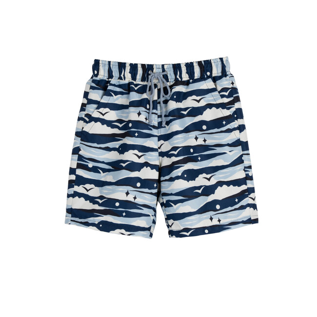 Men's Christopher Swim Trunk, Camo Seagulls