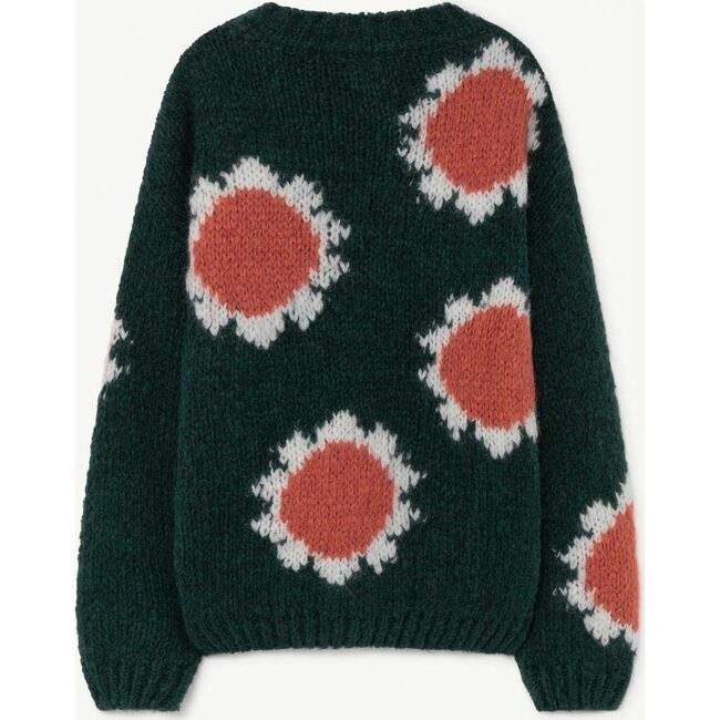 Flowers Bull Sweater, Green Logo