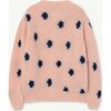Dots Racoon Cardigan, Soft Pink Logo - Cardigans - 3