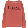 Bear Sweatshirt, Red Roma - Sweatshirts - 1 - thumbnail
