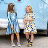 Liza Lame Dress, Dusty Blue Metallic - Dresses - 3