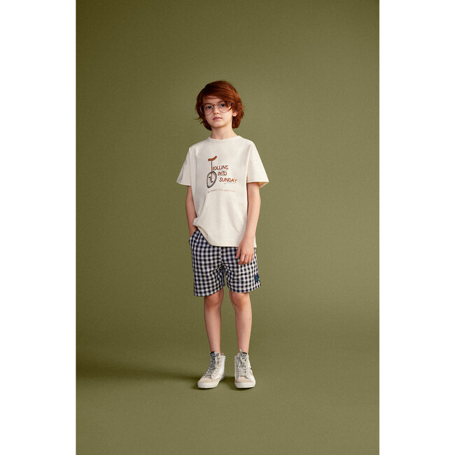 Shorts, Navy Gingham - Shorts - 2