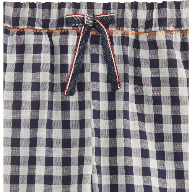 Shorts, Navy Gingham - Shorts - 4