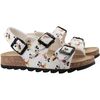 Mickey Print Sandals, White - Sandals - 1 - thumbnail