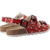 Mickey Print Sandals, Red - Sandals - 2