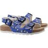 Mickey Print Sandals, Blue - Sandals - 1 - thumbnail