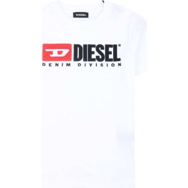 Embroidered Logo T-Shirt, White