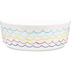 Sketched Wave Dog Bowl, Multi - Pet Bowls & Feeders - 1 - thumbnail