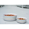 Sketched Wave Dog Bowl, Multi - Pet Bowls & Feeders - 2