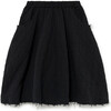 Quilt & Stitch Skirt, Black - Skirts - 1 - thumbnail