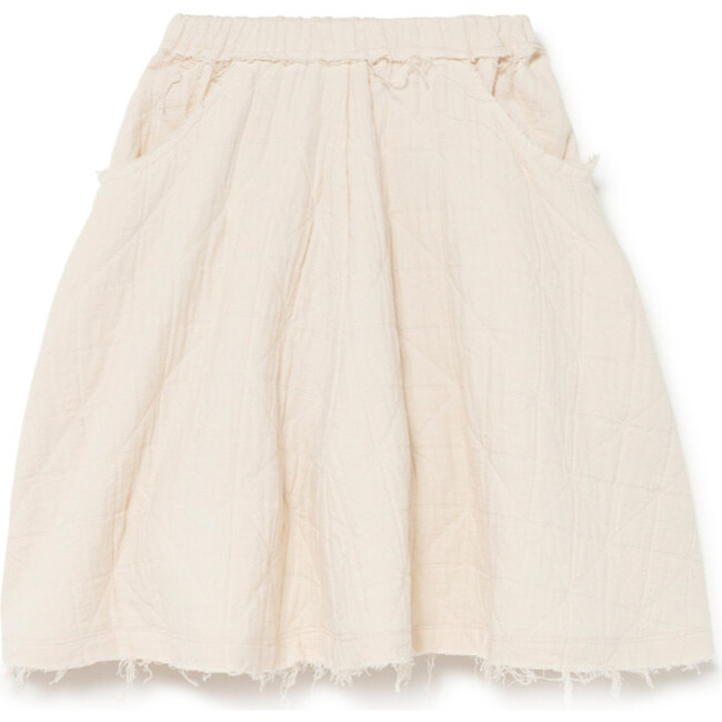 Quilt & stitch Skirt, Cream - Skirts - 1