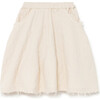 Quilt & stitch Skirt, Cream - Skirts - 1 - thumbnail