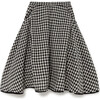 Gingham Skirt, Black Check - Skirts - 2 - thumbnail