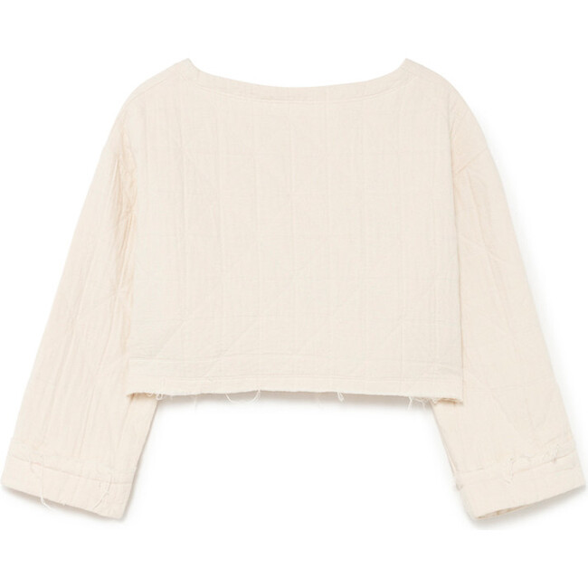 Quilt & Stitch Crop Top, Cream - Tees - 2