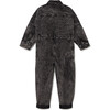 Stonewash Denim Overalls, Faded Black - Overalls - 2