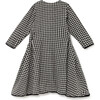Gingham Dress, Black Check - Dresses - 1 - thumbnail
