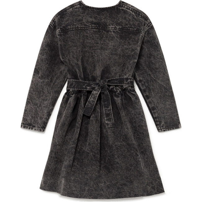 Stonewash Denim Dress, Faded Black