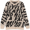 Motion Cardigan, Black & Cream - Cardigans - 1 - thumbnail