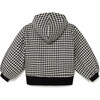 Mod Hooded Jacket, Black Hounds Tooth - Jackets - 2 - thumbnail