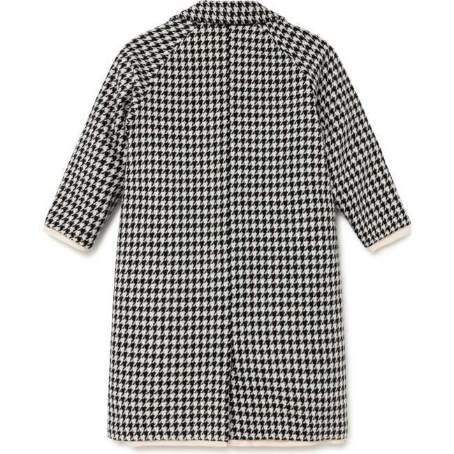 Mod Coat, Black Hounds Tooth - Coats - 2