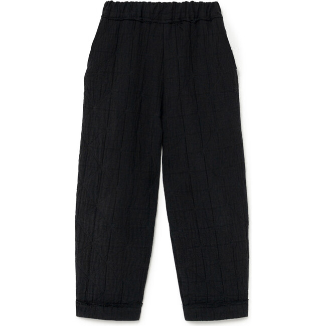Quilt & Stitch Pants, Black - Pants - 1
