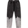Stonewash Brushstroke Pants, Faded Black - Pants - 1 - thumbnail