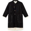 Blackboard Straight Coat, Black - Wool Coats - 1 - thumbnail