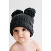 Paxton Double Pom Hat, Black - Hats - 2