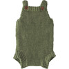 Handknit Romper, Olive - Rompers - 1 - thumbnail