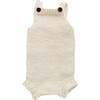 Handknit Romper, Cream - Rompers - 1 - thumbnail