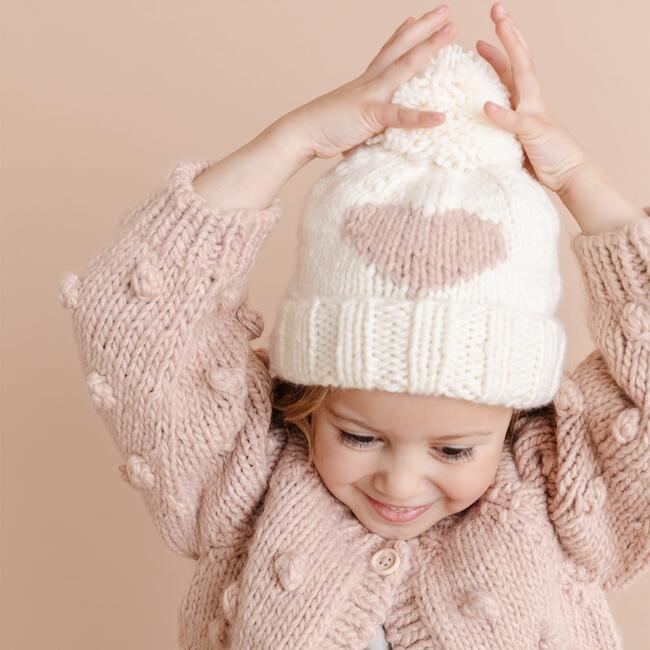 Large Heart Hat, Blush - Hats - 3