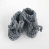 Classic Newborn Booties, Zinc - Booties - 2
