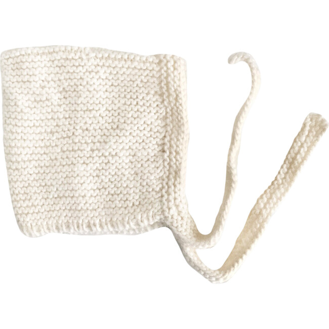 Classic Handknit Bonnet, Cream