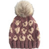 Cheetah Hat, Mauve/Latte - Hats - 1 - thumbnail