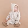 Classic Handknit Bonnet, Cream - Hats - 2