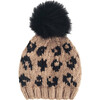 Cheetah Hat, Latte/Black - Hats - 1 - thumbnail