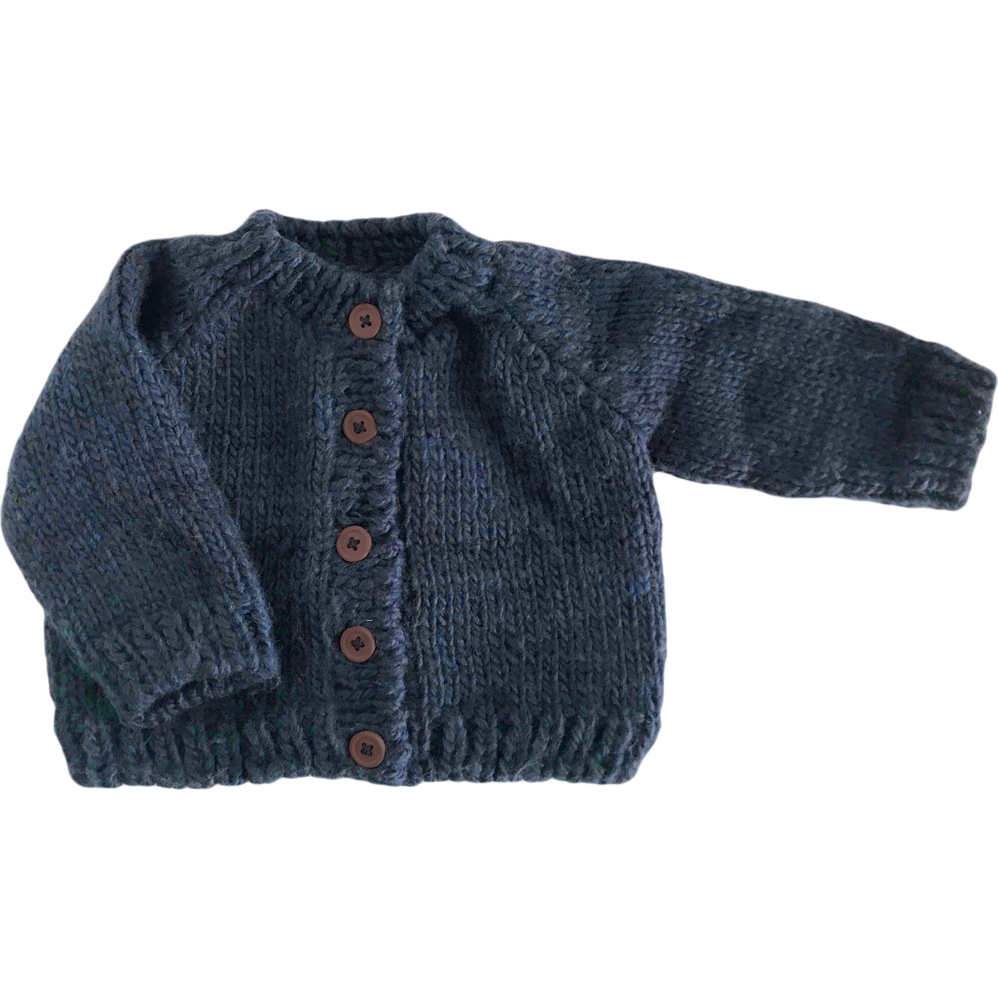 Classic Cardigan, Navy - Cardigans - 1