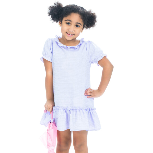 Samantha Dress, Purple Polka Dot - Dresses - 2