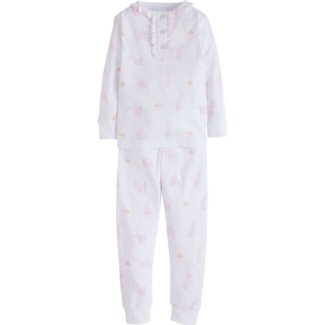 Printed Pajamas, Pink Bunny - Pajamas - 1