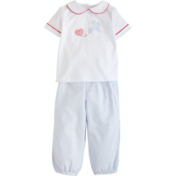 Applique Peter Pan Short Set - Wagon main image 1