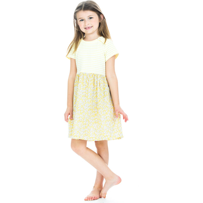 Rosie Dress, Yellow Daisies