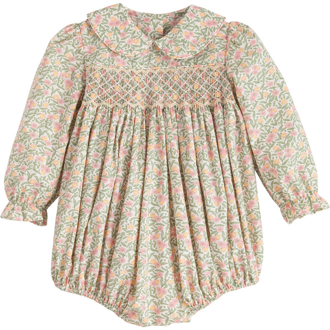 Smocked Charlotte Bubble, Summer Tree Floral - Onesies - 1