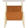 Rosaline Magazine Holder Table, Orange/Gold - Accent Tables - 1 - thumbnail